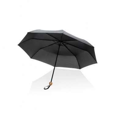 Logotrade promotional item picture of: 20.5" Impact AWARE™ RPET 190T Pongee bamboo mini umbrella