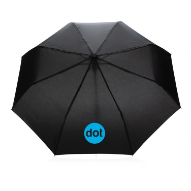 Logo trade promotional merchandise photo of: 21" Impact AWARE™ RPET 190T mini auto open umbrella