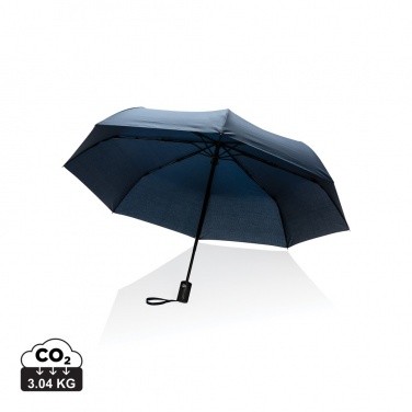 Logo trade corporate gifts image of: 21" Impact AWARE™ RPET 190T auto open/close umbrella