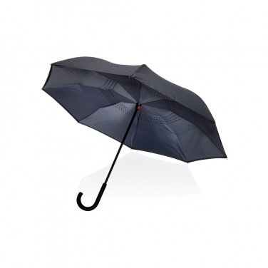 Logo trade promotional gifts picture of: 23" Impact AWARE™ RPET 190T reversible umbrella