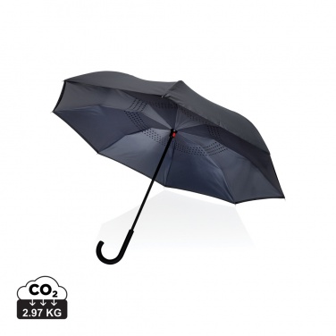 Logotrade advertising products photo of: 23" Impact AWARE™ RPET 190T reversible umbrella