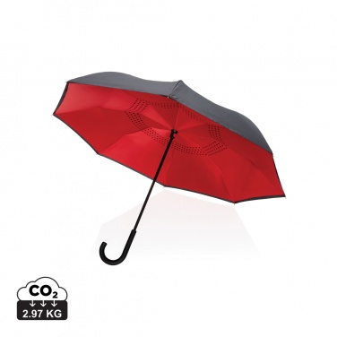 Logo trade promotional items picture of: 23" Impact AWARE™ RPET 190T reversible umbrella