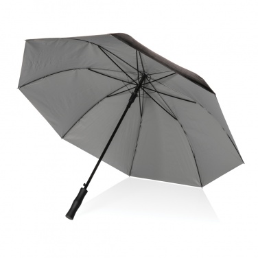 Logo trade corporate gifts image of: 27" Impact AWARE™ RPET 190T dual colour auto open umbrella