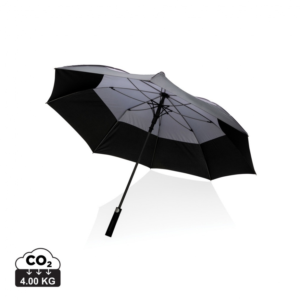 Logotrade promotional product image of: 27" Impact AWARE™ RPET 190T auto open stormproof umbrella