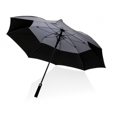 Logotrade promotional merchandise picture of: 27" Impact AWARE™ RPET 190T auto open stormproof umbrella