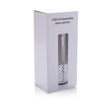 Logo trade corporate gifts picture of: Electric wine opener - USB rechargeable