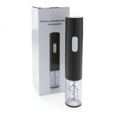 Logo trade promotional merchandise image of: Electric wine opener - battery operated