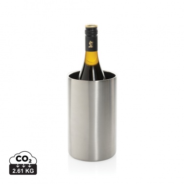 Logo trade promotional giveaways picture of: Vino RCS certified recycled stainless steel wine bucket