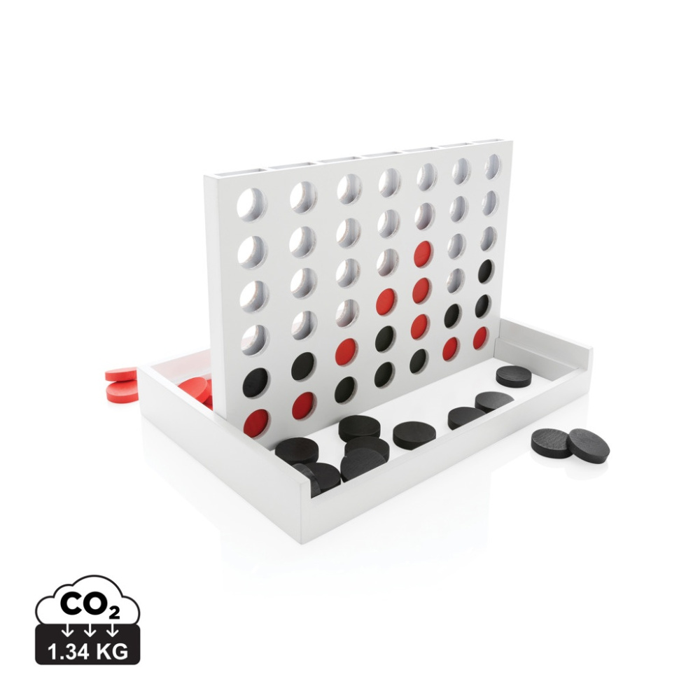 Logo trade promotional product photo of: Connect four wooden game