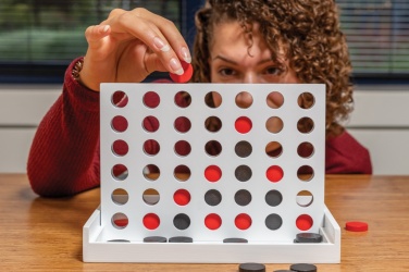 Logo trade promotional giveaway photo of: Connect four wooden game