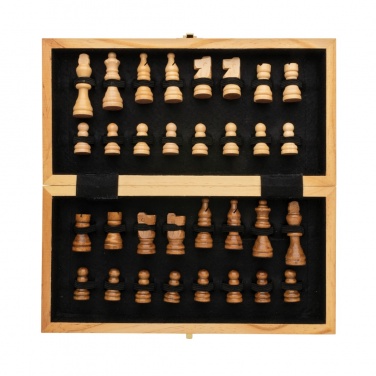 Logotrade promotional items photo of: Luxury wooden foldable chess set