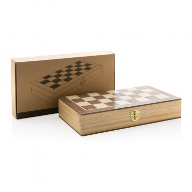 Logotrade advertising product image of: Luxury wooden foldable chess set