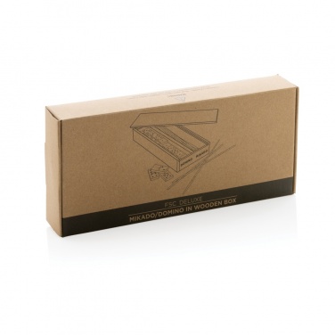 Logotrade corporate gift picture of: Deluxe mikado/domino in wooden box