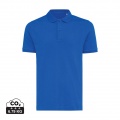 Iqoniq Yosemite recycled cotton pique polo, royal blue