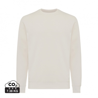 Logo trade promotional merchandise image of: Iqoniq Etosha lightweight recycled cotton crew neck