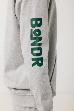 Logo trade corporate gifts image of: Iqoniq Torres recycled cotton hoodie undyed