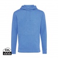 Iqoniq Torres recycled cotton hoodie undyed, heather blue