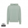 Iqoniq Yoho recycled cotton relaxed hoodie, iceberg green