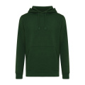 Iqoniq Rila lightweight recycled cotton hoodie, forest green