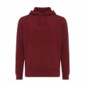 Iqoniq Rila lightweight recycled cotton hoodie, burgundy