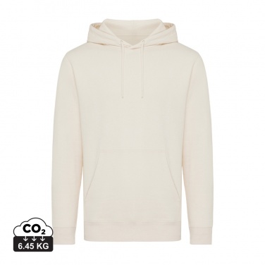 Logo trade corporate gifts image of: Iqoniq Rila lightweight recycled cotton hoodie