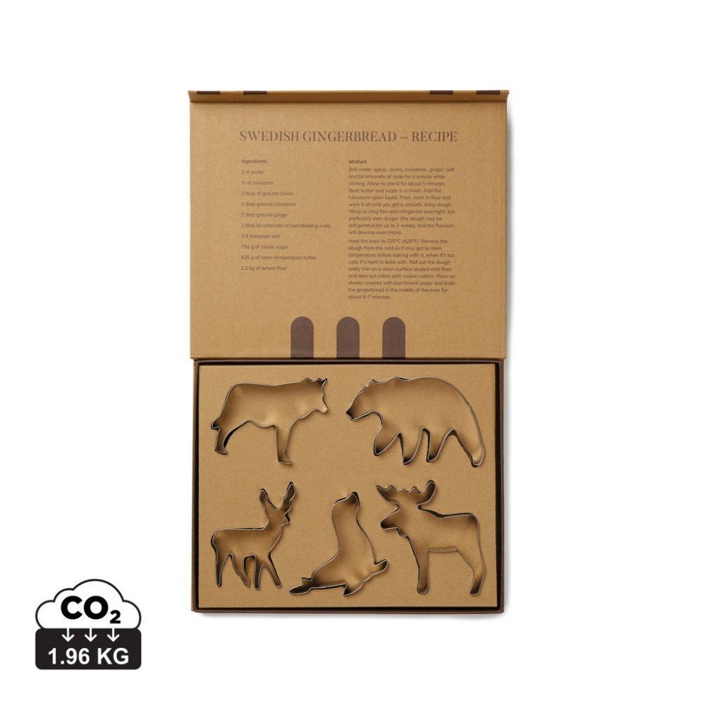 Logotrade promotional gift picture of: VINGA Nordic big 5 cookie cutter 5-piece set