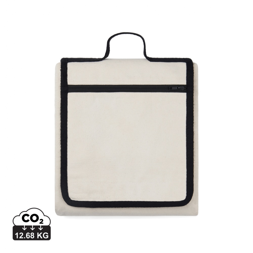 Logotrade promotional item picture of: VINGA Volonne AWARE™ recycled canvas picnic blanket