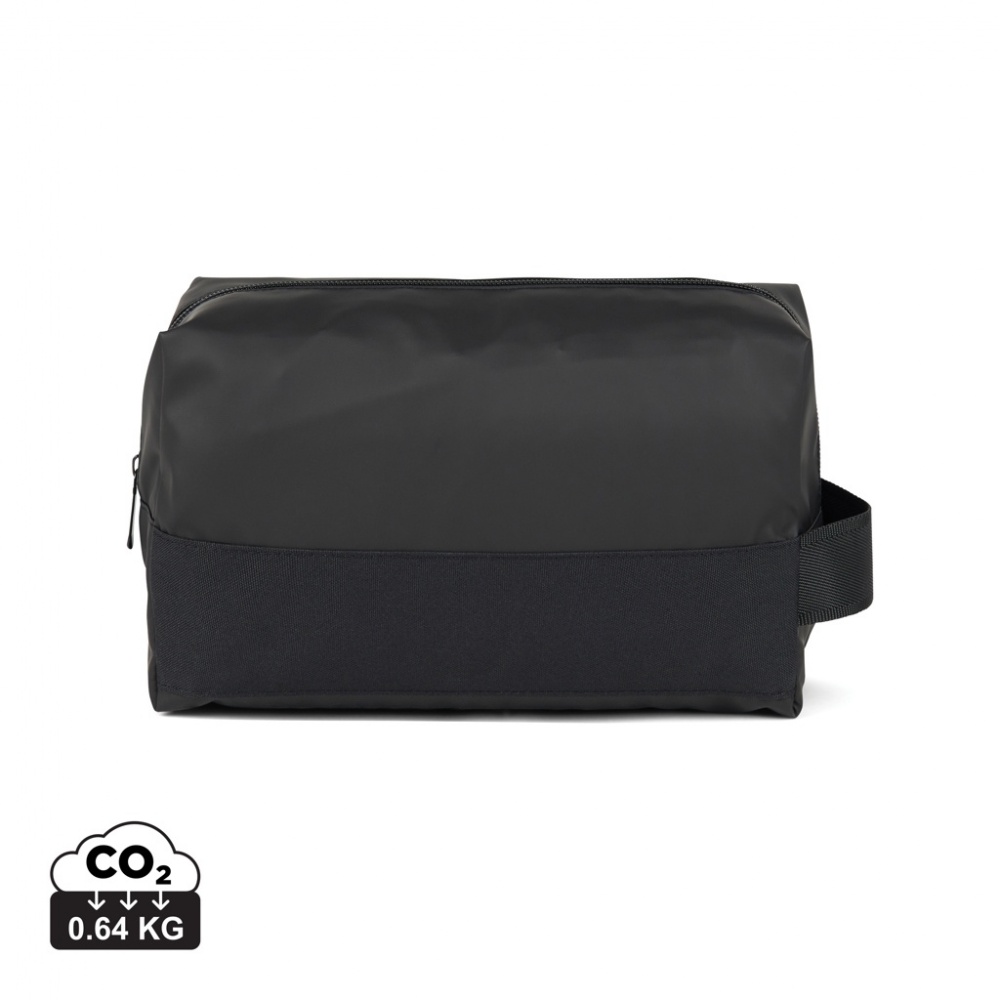 Logo trade business gift photo of: VINGA Livorno GRS recycled polyester toiletry bag