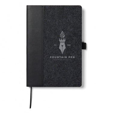 Logotrade promotional merchandise picture of: VINGA Albon GRS recycled felt notebook