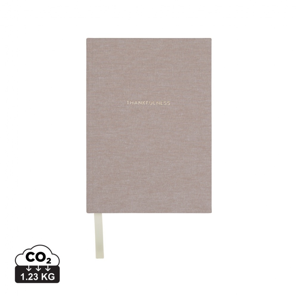 Logo trade corporate gifts picture of: VINGA Thankfulness GRS recycled paper journal