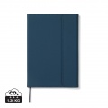 VINGA Baltimore GRS certified paper & PU notebook, navy