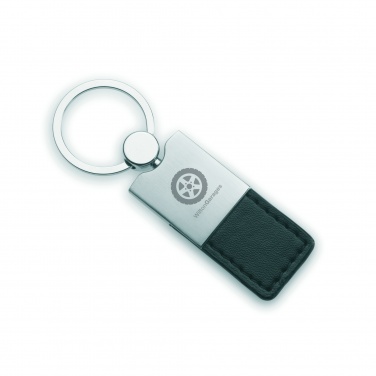 Logotrade promotional giveaway image of: PU and metal key ring Helsinki