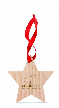 Logotrade promotional item picture of: Star shaped hanger