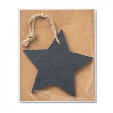 Logotrade promotional merchandise picture of: Slate xmas hanger star