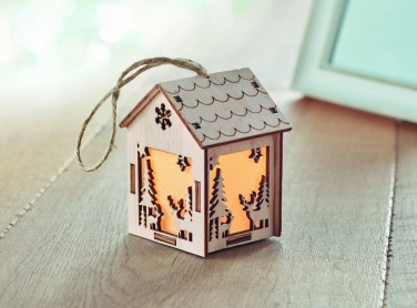 Logotrade promotional merchandise photo of: MDF house with light