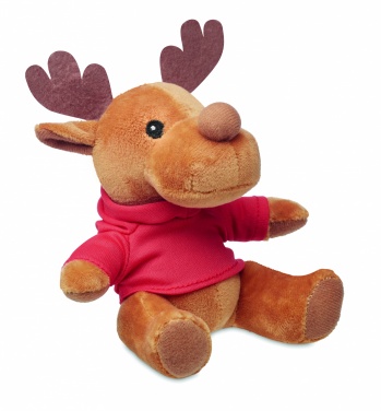 Logotrade advertising product picture of: Plush reindeer with hoodie