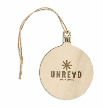 Logotrade promotional gift image of: Wooden Tree bauble hanger