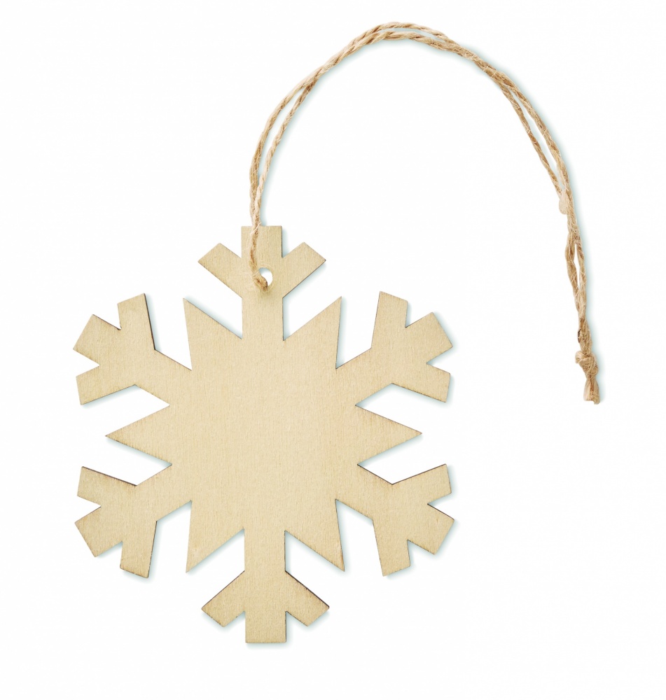 Logo trade promotional merchandise picture of: Snowflake Tree hanger