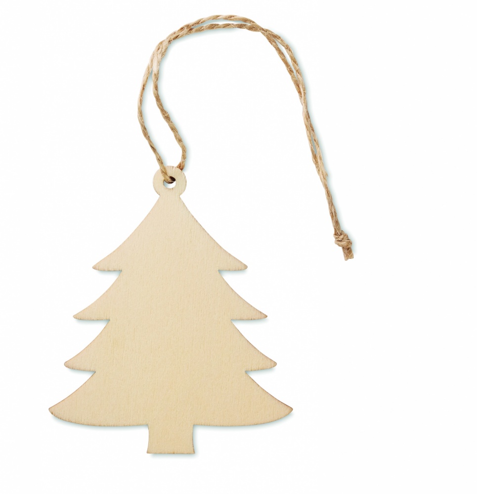 Logotrade promotional products photo of: Wooden Tree shaped hanger