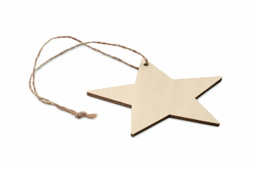 Logo trade promotional products picture of: Wooden star shaped hanger