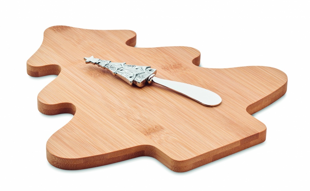 Logo trade promotional gift photo of: Cheese board set in bamboo Essen