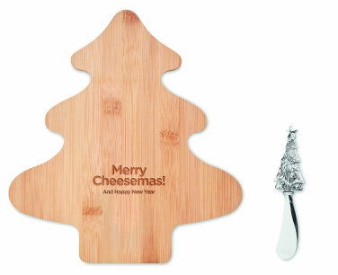 Logo trade promotional gifts picture of: Cheese board set in bamboo Essen