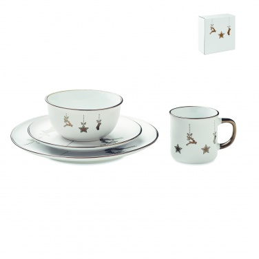 Logo trade promotional products image of: 4 piece ceramic place setting