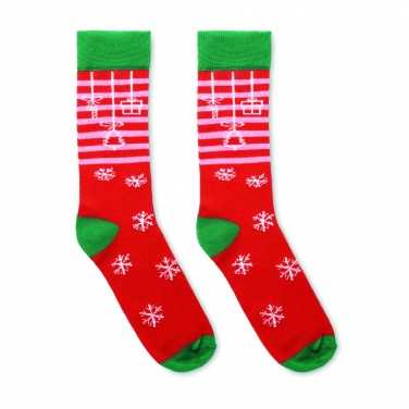 Logo trade business gifts image of: Pair of Christmas socks M