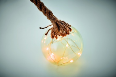 Logo trade promotional merchandise image of: Glass bauble LED light