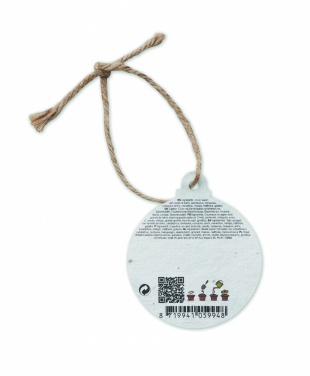 Logo trade promotional product photo of: Seed paper Xmas ornament