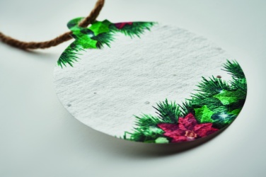 Logo trade promotional items image of: Seed paper Xmas ornament