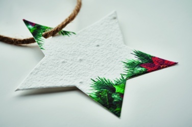 Logotrade advertising product image of: Seed paper Xmas ornament