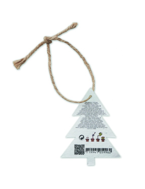 Logotrade promotional products photo of: Seed paper Xmas ornament