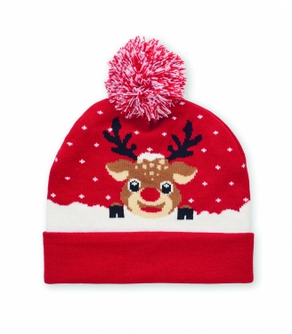 Logo trade promotional items image of: Christmas knitted beanie